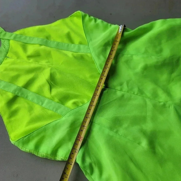 Very J Yellow Women's Halter Front Keyhole Open Back Polyester Short Romper M - Picture 5 of 15